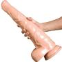 AZX Dildo Waterproof With suction cup Women Massage Wand Large Simulation horse penis Secret packaging, flesh color