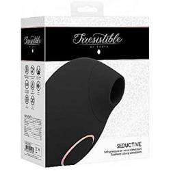 Shots Irresistible Seductive Rechargeable Clitoral Wave Touchless Stimulator (Black)