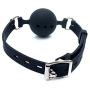 YJCN All-Stars Band Hole Lock Buckle Black Silica Gel Mouth Massager,Soft Leather Harness Massager Or Explorer Training Massager Tool