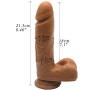 Lfcmf 8.46" Realistic Silicone-Massager for Beginners Advanced Users (Flesh Color) Lfcmf