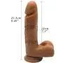 Lfcmf 8.46&quot Realistic Silicone-Massager for Beginners Advanced Users (Flesh Color) Lfcmf