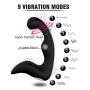 Vibrating Prostate Massager with Wireless Remote - Anal Sex Toy Male Vibrator Butt Plug 9 Vibration Modes – Waterproof Silicone, USB Fast Charge, Prostate Health