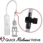 LeLuv Vacuum Pump Handle & Release Valve Z-Grip Clear Collapse-Resistant Hose