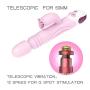 Wushuangyu Realistic Silicone Female Vibrant Toys with 12 Frequency Telescopic and 12 Kinds of Tongue Licking Rechargeable - Vibrant Toy
