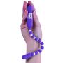 Pure Love Flexible Vibrating Anal Beads with 7 Functions, Purple Color, Adult Sex Toy