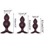 Guiseniour 3pcs Anell Beads Plug Massager Adult Buttt Stimulation Silicone Six Toys for Women