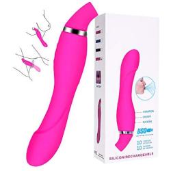 Sucking Toys for Women, MEROURII Clitorals Vibrator Stimulation Toys Nipples Suction Stimulator Suck for Women  (10 Suction & 10 Vibration) (Rose red)