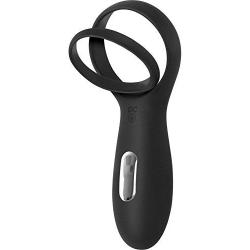 Evolved Novelties Zero Tolerance Vibrating Rechargeable Cock Ring Torpedo, Black