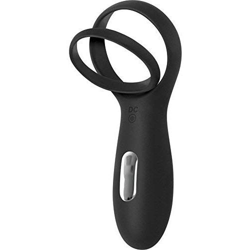 Evolved Novelties Zero Tolerance Vibrating Rechargeable Cock Ring Torpedo, Black
