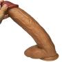 Bibida Huge Man with Suction Cup,17.1 Inch Realistic Penǐs Godem-Tee with A Length of 13.8 Inch Insertable Massasger