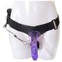 USLong Strap on Harness for Women Couples with Double Heads - Purple