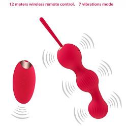 Massaging Ben Wa Kegel Ball Handheld Massager Vibrator Sexy Toy Wireless for Couples, Women, or Relax Muscle Neck Shoulders Legs Arms, USB Rechargeable and Waterproof, Modes and Strength Adjustable