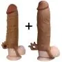 2 PCS Fantasy X-Tension Penis Sleeve Set,Add 2" in Head Cock Extender Male Penis Extension Sleeve Sheath (A) 2 PCS Fantasy X-Tension Penis Sleeve Set,Add 2" in Head Cock Extender Male Penis Extension Sleeve Sheath (A)