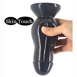 6 Inch Soft Dǐldo for Women Men Black