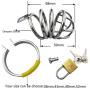 GKWJD-Chástí-ty Belt Cock Lock Ergonomic Design Coň-fińement T-Shirt Stainless Steel Convenient Device - E04 (Size : 52mm)