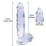 JSCRlove Realistic Ultra Soft-Ďîldɔ Women Soft Wand Massager, Jelly Massage with Suction Cup Women Underwear