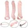 Penis Condom Extender with Cock Ring, James Love Soft Penis Enlarger Sleeve Sexual Delay Ejaculation Erection Enhancing Improve Endurance Bigger Harder Longer Stronger Penis Sex Toy for Men Penis Condom Extender with Cock Ring, James Love Soft Penis Enlarger Sleeve Sexual Delay Ejaculation Erection Enhancing Improve Endurance Bigger Harder Longer Stronger Penis Sex Toy for Men