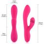 One-Touch Mini Personal Massager USB Charging Waterproof Dual Motor for Bedroom,Bathroom, Pool, Beach, Party