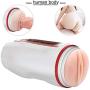 USB Rechargeab Automatic Piston Cup Strong Sucking 360 Rotating Electronic Heating Massage Cup Pocket Puss-ey Stroker for Men, Auto Sucking Vibrating Pussy Toys, Sexy Underwear Pleasure Toys