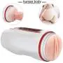 USB Rechargeab Automatic Piston Cup Strong Sucking 360 Rotating Electronic Heating Massage Cup Pocket Puss-ey Stroker for Men, Auto Sucking Vibrating Pussy Toys, Sexy Underwear Pleasure Toys
