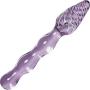 Glass Gem Kunzite 8.5" Textured Wand Massager