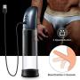 NNUIBY Vacuum Pump Enlargement Extender with 4 Modes of Suction Silicone Cock Ring, USB Rechargeable