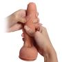 7 Inch Realistic Soft Dî`ldɔs with Strong Suction Cup-Relaxation Massager Wand Toys-100% Silicone Material