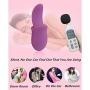 Whisper Quiet Massager Handheld 10 Frequency Vib Tongue Massager, Rechargeable Silicone Lick Massage Magic Wand Purple By Luseeo