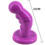Bfucky Análes Plug Beads Kit PVC Comfortable Small Training Expander Insért Toys Stick for Him and Her - Purple Bfucky