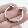 Penis Glans Ring Erection Enhancing with Stainless Steel Joy Ball Sex Toy Rings for Cock Pleasure (30mm, 2 Joy Balls)