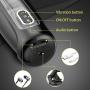 Male Masturbator-10 Rotating,Trusting Models,3 Moans Interaction 3 in 1 Adjustable Hands-Free Automatic Men Masturbation Cup Stroker Toys with Visible 3D Textured Sleeve