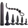 CONtenct 7PCS Vibritor Anul Plug Adult Six Toys Kit Band Slave Toy Games for Couple s