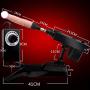InvincibleFun Ergonomic Stable Interactive Massage Machine Gun with Toys Speed Up to 450r/Min, Automatic Stretching Adult Machine Bedding Swell