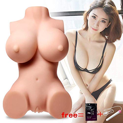 Lifelike Silicone Mini Sex Dolls with Realistic Boobs Male Masturbator with Vagina and Anal Love Doll Realistic for Men Male Sex Toy with Pussy Ass Love Doll (10x6.2x4in)