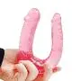 Realistic Dildo Double Dong Penetrator Sex Toy Sex Product (Pink) Realistic Dildo Double Dong Penetrator Sex Toy Sex Product (Pink)