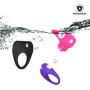 Louviva Vibrating Cock Ring, Male Penis Ring Sets with Clitoral Stimulate Features, Efficient Delay Adult Toys for Couples and Lovers (3-Piece Set)