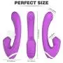 yishunmaoyi USB Rechargeable Silent Waterproof Vibrator, 10 Vibration Intensities 3 Sucking Modes are Available for Touchless Stimulation
