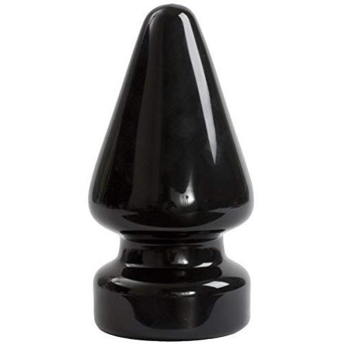 Doc Johnson Titanmen - Ass Master - Massive Anal Plug - For Experienced Players - Traditional Shape - 4.5 Inch Width - Anal Toy - Black