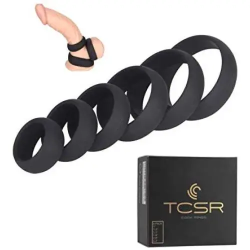 TCSR 6 Different Size Cock Rings - Medical Grade Soft Silicone Penis Rings - Better Sex TCSR 6 Different Size Cock Rings - Medical Grade Soft Silicone Penis Rings - Better Sex