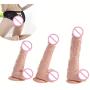 BUBUCAST Realistic Dill Do with Strong Suction Cup Waterproof Mssager Toy for Beginner for Women