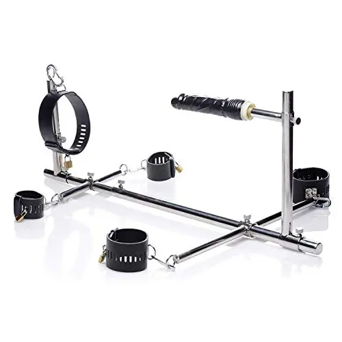LI yuan Stainless Steel K9 Bondage Restraints BDSM Collar Handcuffs for Sex Fetish Toys Bondage Rope Sex Games for Married Couples