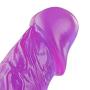 HYLHYL3-F Perfect Size Super Soft Waterproof Portable Simulated Toy Full Body Wireless Wand Massager Purple PVC Material (23cm/9.1in)