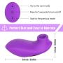 Clitoral Sucking Vibrator for Clit and Nipple Stimulation, Treediride Silicone Adult Lip Kissing Sucker Massager with 10 Suction Modes Rechargeable Adult Toys Waterproof Oral Sex for Women Orgasm