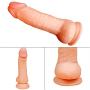 Hehelen 7.87 Inch Waterproof Silicone Big Realistic Double Deildo with S-uction Cup for Women Men Beginners