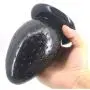 Bfucky Big Blockage with Suction Cup Strawberry Blockage Anus Comfortable partical Huge 3" Thick Blockage Stuffed Stopper Knead,Black Bfucky