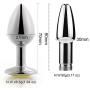 Anal Sex Games Tool Butt Plug and Enema Shower Anal Cleaning Plug for Women Men (Black)