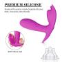 Remote Control G-Spotter Wearable Vibrantor 10 Vibration Modes & Suking Function Silicone Waterproof USB Rechargeable for Women Couples(Purple)