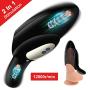 Male Masturbator Cup Penis Training Vibrator - Adorime Sexual Endurance Prolonging & Testicles Double Stimulator with 10 Modes, Stamina Training Tool Glans Trainer Adult Sex Toys for Man
