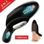 Male Masturbator Cup Penis Training Vibrator - Adorime Sexual Endurance Prolonging & Testicles Double Stimulator with 10 Modes, Stamina Training Tool Glans Trainer Adult Sex Toys for Man