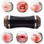 Sèx Vibrǎtòr Pocket Stroker Sleeve 5 vibrartion with Double Ended, rechageable Men Sex Toys Perfect for Endurance Trainer, Compact Design